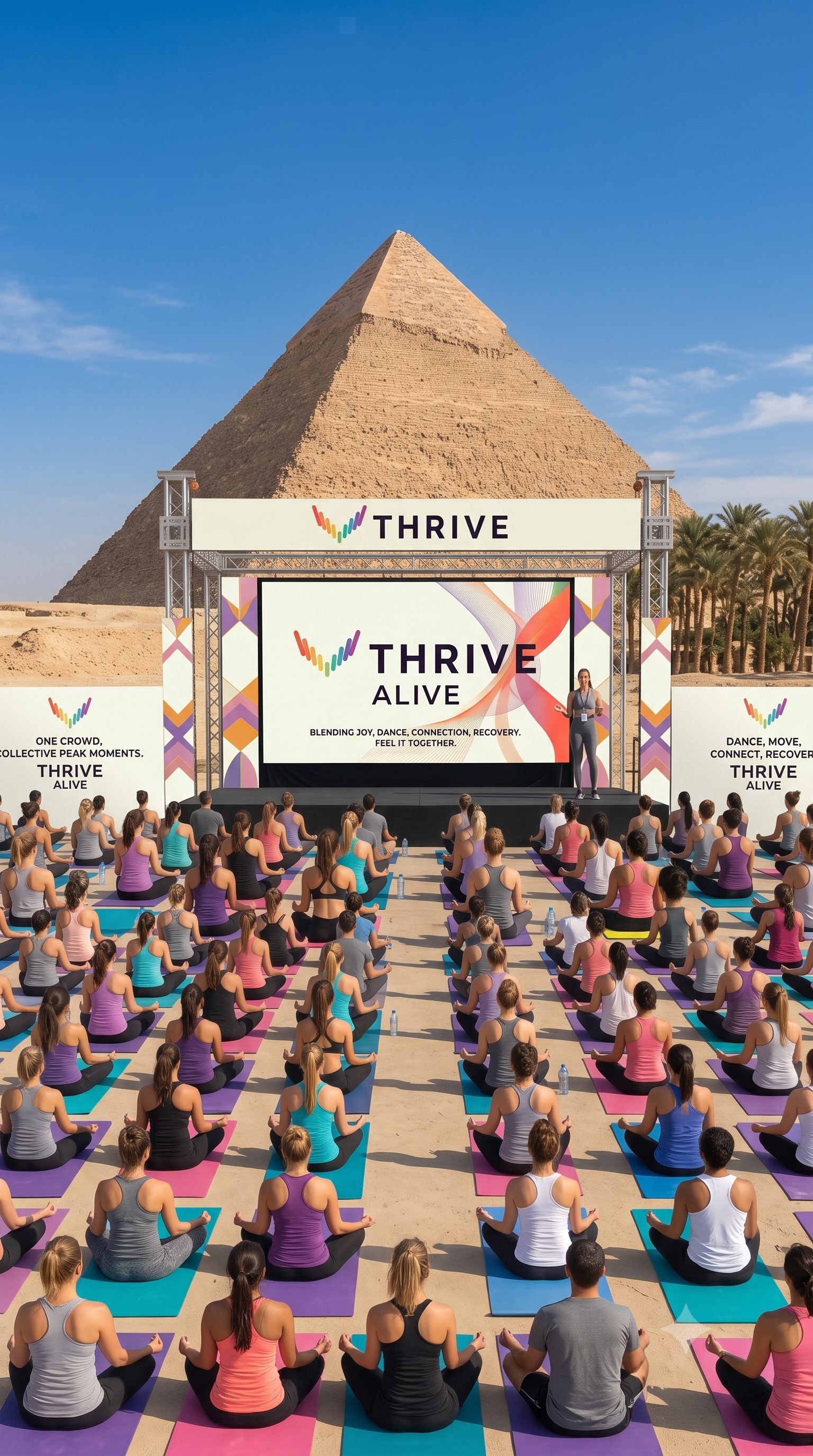 Thrive Alive — one DJ, one crowd, golden light by the sea